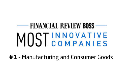 Financial Review Boss Most Innovative Companies #1 Manufacturing and Consumer Goods